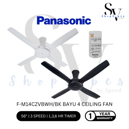 PANASONIC F-M14CZVBWH - CEILING FAN (56 INCH) 4 BLADES