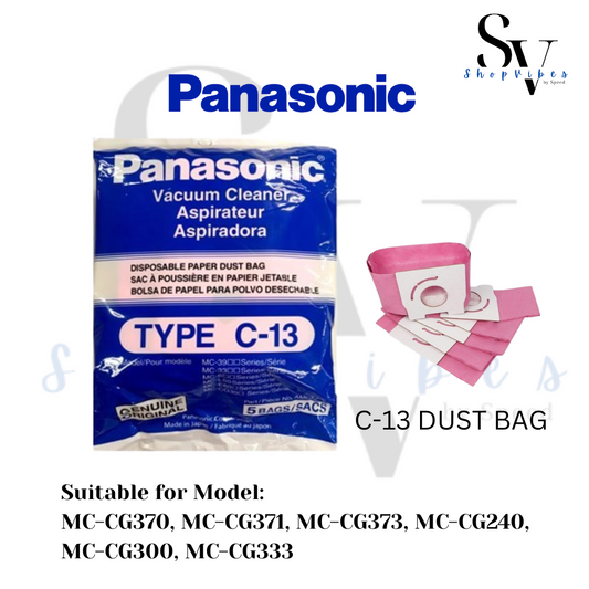 PANASONIC PAPER VACUUM DUST BAG TYPE C-13 (1 PACK - 5 PCS)