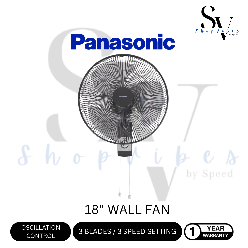 PANASONIC F-MU453VBHH - WALL FAN (18 INCH) DARK GREY