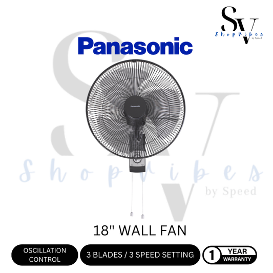 PANASONIC F-MU453VBHH - WALL FAN (18 INCH) DARK GREY