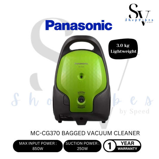 PANASONIC BAGGED VACUUM CLEANER MC-CG370GV47