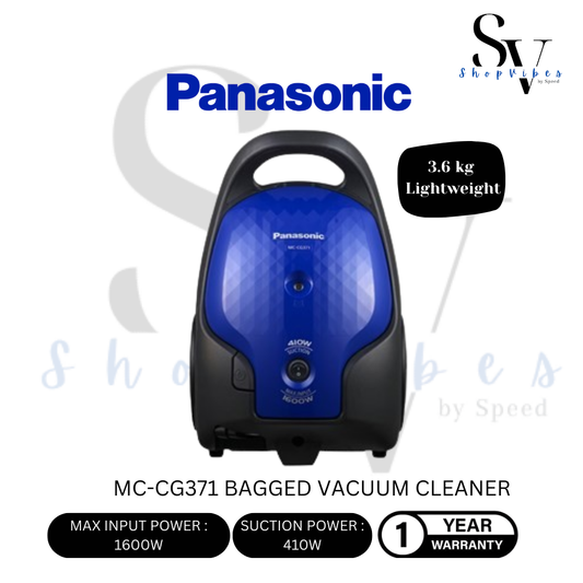 PANASONIC BAGGED VACUUM CLAENER MC-CG371AV47