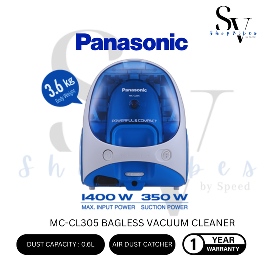 PANASONIC BAGLESS VACUUM CLEANER COCOLO MC-CL305AV47