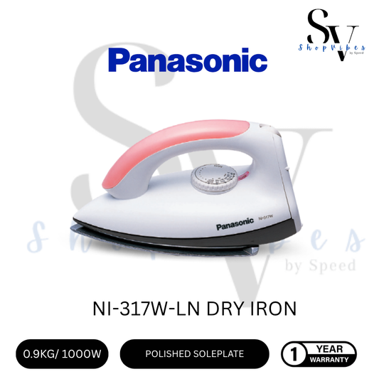 PANASONIC POLISHED DRY IRON NI-317W-LN