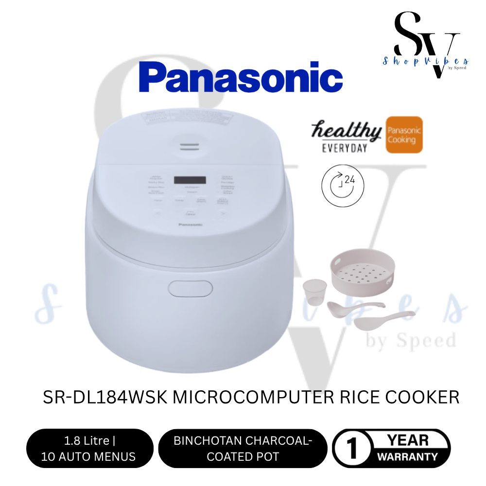 PANASONIC 1.8L MICROCOMPUTER RICE COOKER SR-DL184