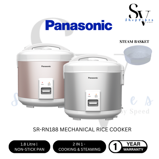 PANASONIC 1.8L MECHANICAL RICE COOKER SR-RN188SSL/PEP
