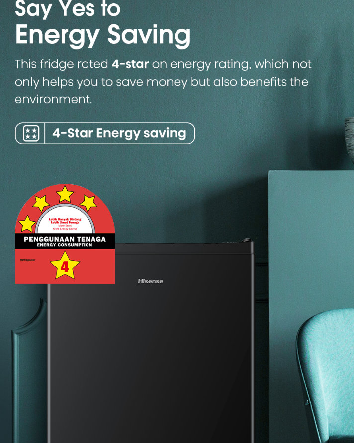 HISENSE SINGLE DOOR 110L RR120D4ABN1
