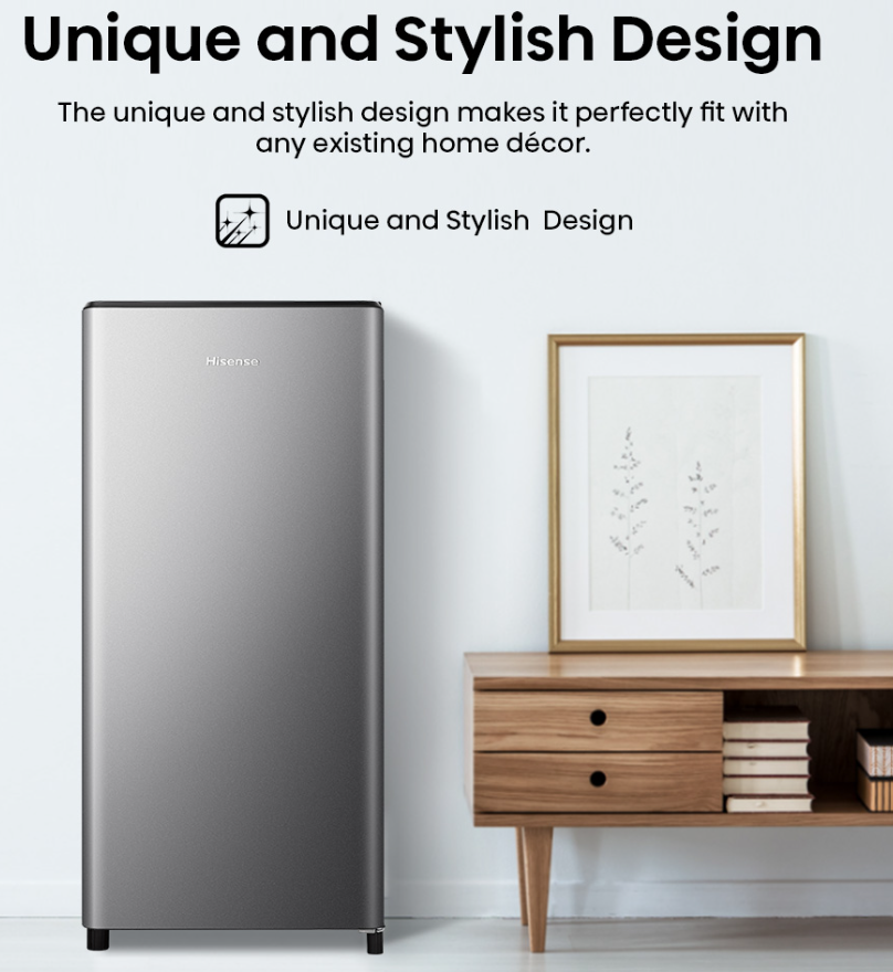 HISENSE SINGLE DOOR 170L RR197D4AGN1