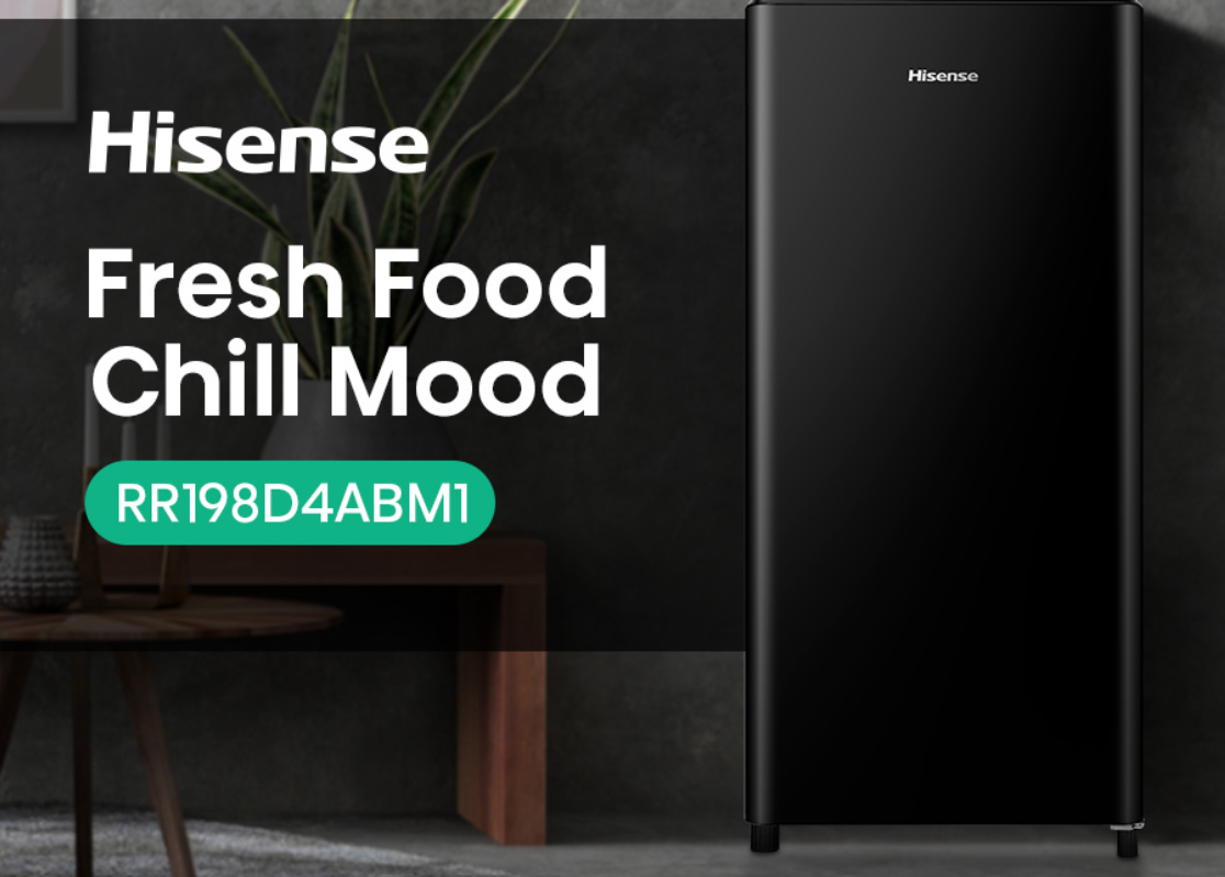 HISENSE SINGLE DOOR 170L RR198D4ABM1