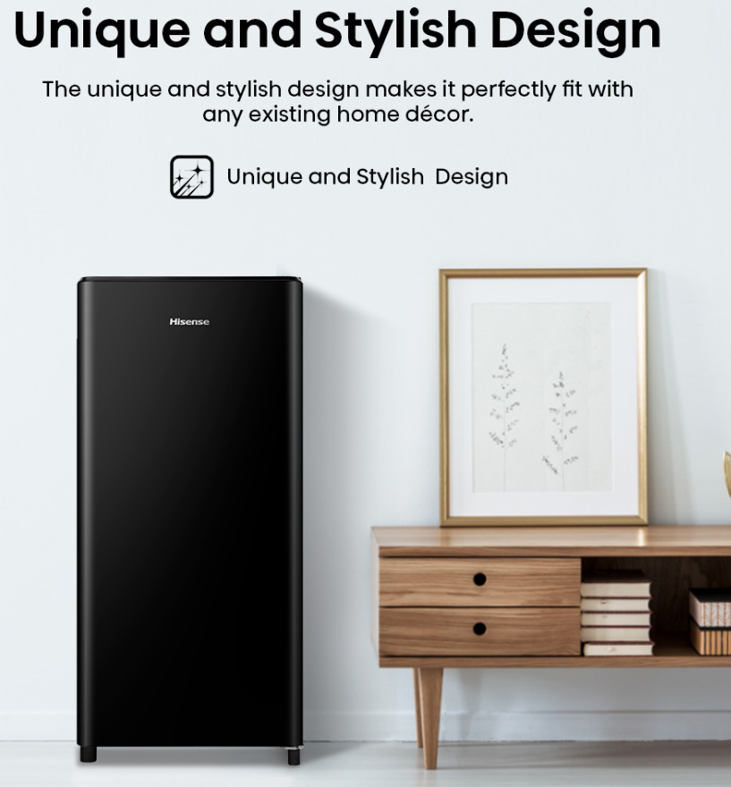 HISENSE SINGLE DOOR 170L RR198D4ABM1