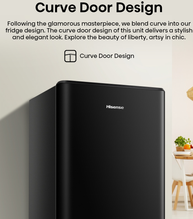 HISENSE SINGLE DOOR 170L RR198D4ABM1