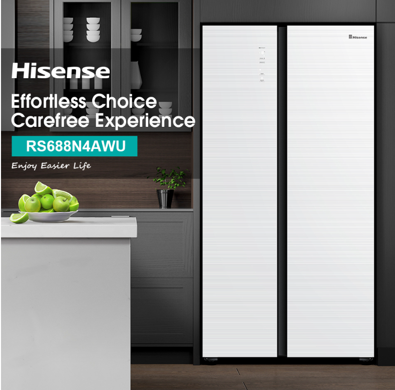 HISENSE SIDE BY SIDE INVERTER 620L RS688N4AWU