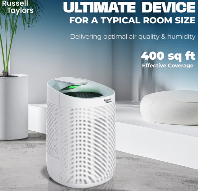 RUSSELL TAYLORS KAPPA+ 2-IN-1 DEHUMIDIFIER & AIR PURIFIER H13 HEPA Filter