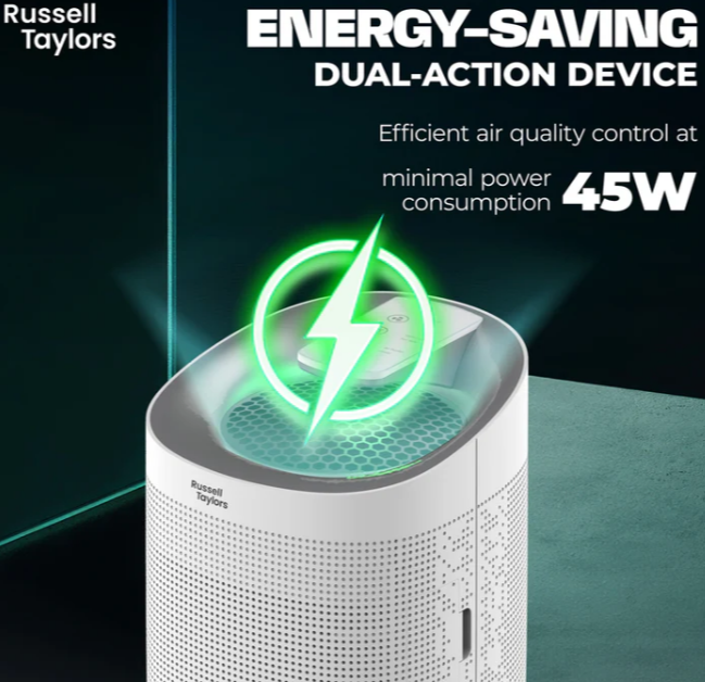 RUSSELL TAYLORS KAPPA+ 2-IN-1 DEHUMIDIFIER & AIR PURIFIER H13 HEPA Filter