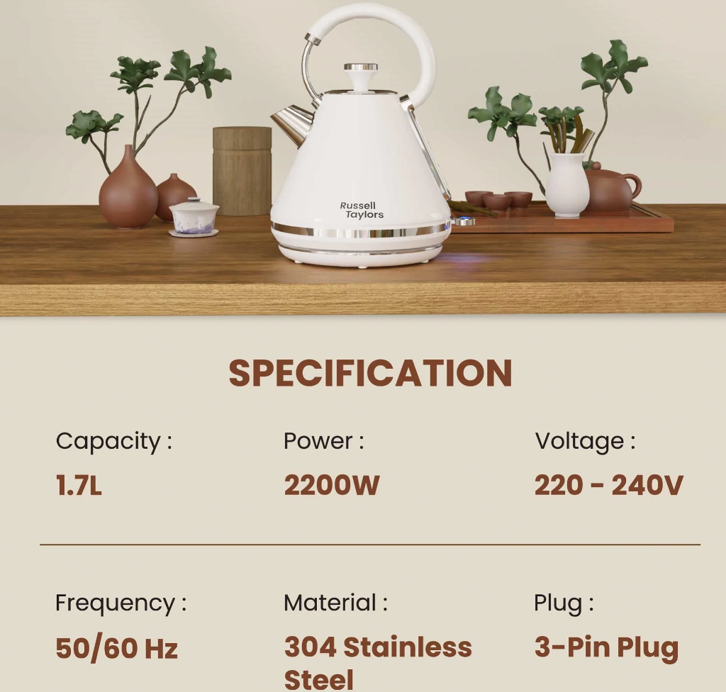 RUSSELL TAYLORS RETRO KETTLE 1.7L RK-10