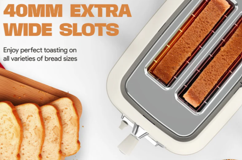 RUSSELL TAYLORS RETRO TOASTER RT-10 (CREAM)