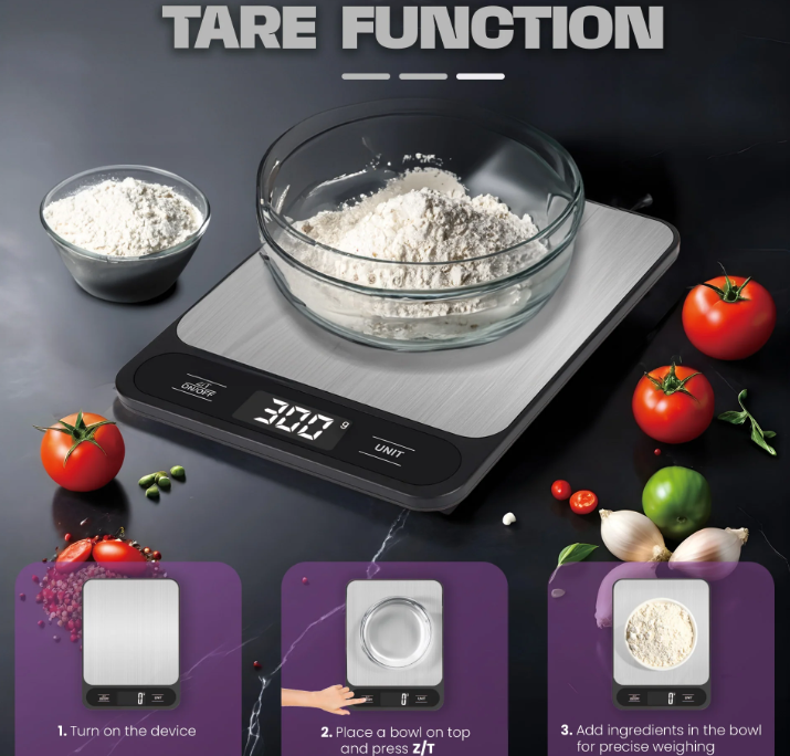 RUSSELL TAYLORS STAINLESS STEEL KITCHEN SCALE (10KG-1G) KS-20