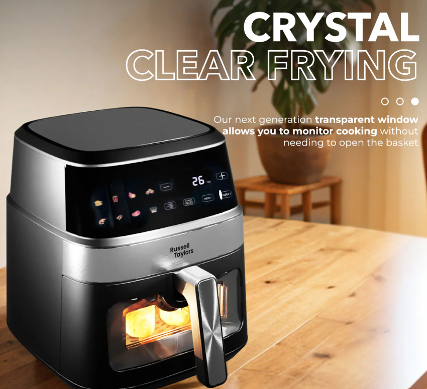 RUSSELL TAYLORS VISIBLE WINDOW DIGITAL AIR FRYER (6.5L) Z7