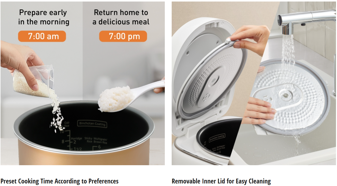 PANASONIC 1.8L MICROCOMPUTER RICE COOKER SR-DK184