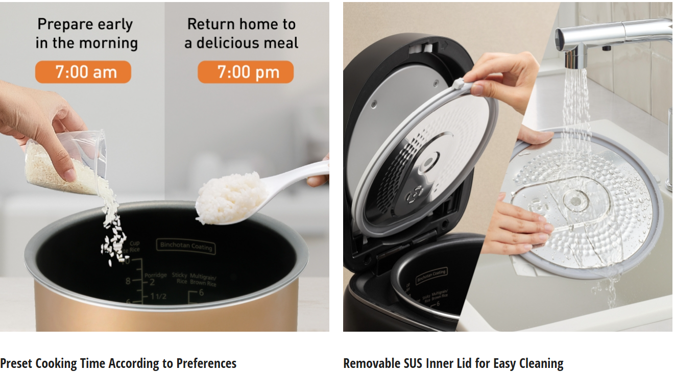 PANASONIC 1.0L MICROCOMPUTER RICE COOKER SR-DM104