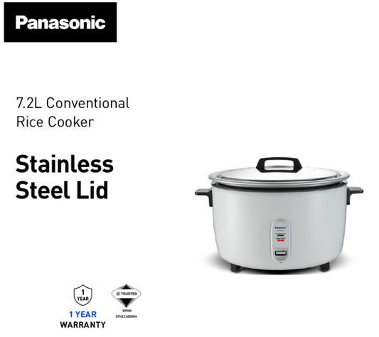 PANASONIC 7.1L LARGE CAPACITY RICE COOKER SR-GA721WSKN