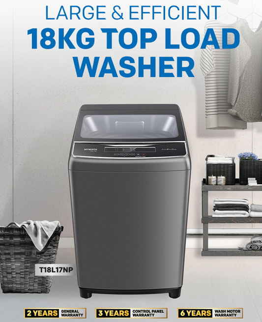 SKYWORTH TOP LOAD WASHER T18L17NP