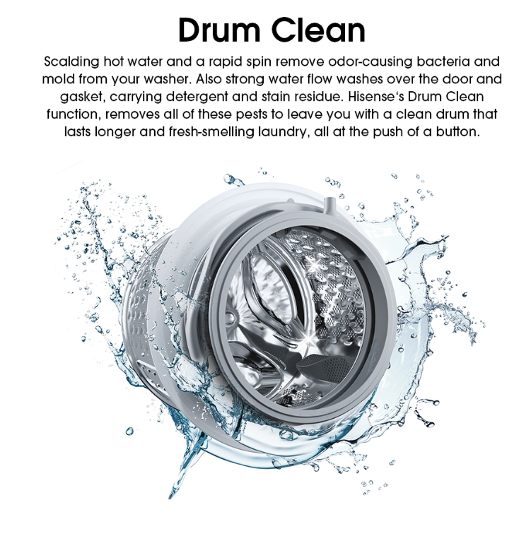 HISENSE FRONT LOAD WASHER AND DRYER 8.5KG WD3Q8543BW