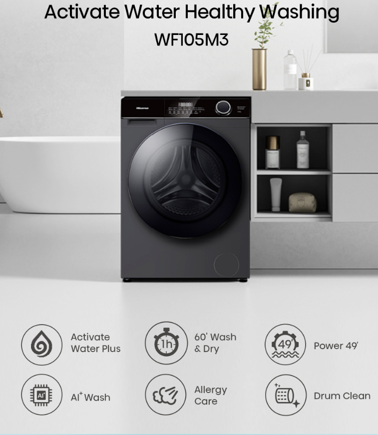 HISENSE  FRONT LOAD WASHER WF105M3