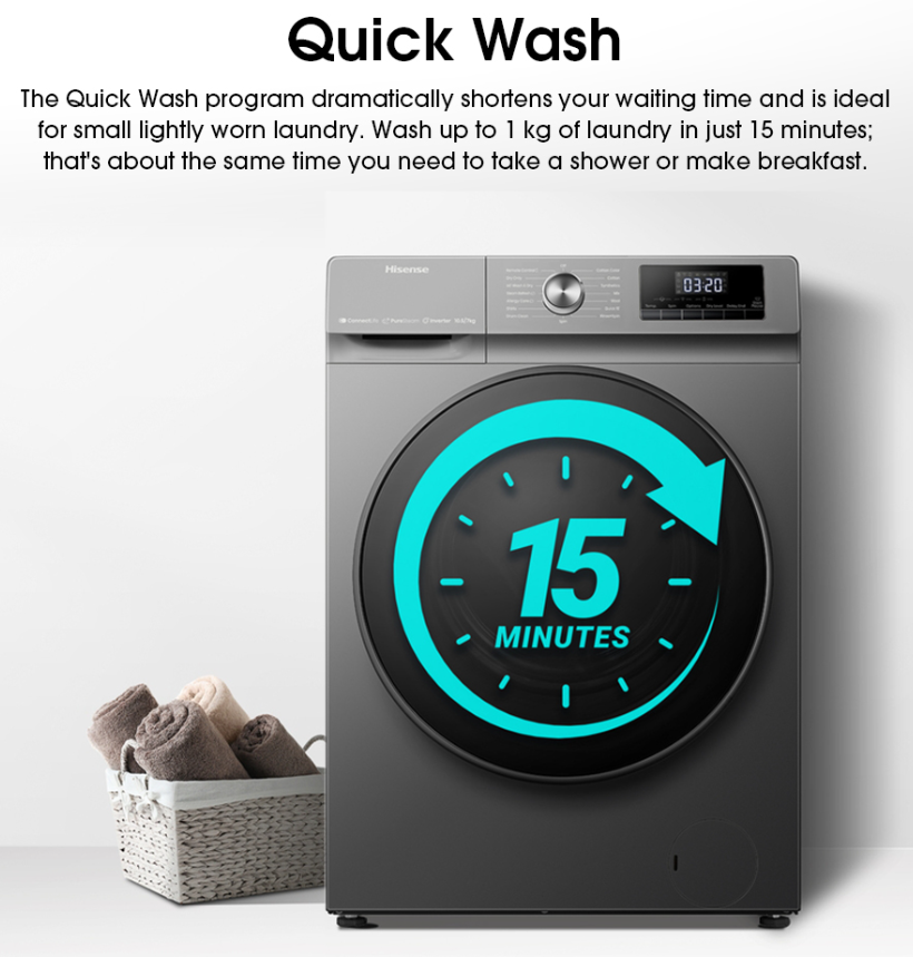 HISENSE  FRONT LOAD WASHER WFQY1114VJMT