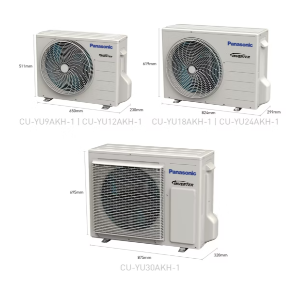 PANASONIC YU24AKH 2.5HP ECO INVERTER AIR COND (Without installation)